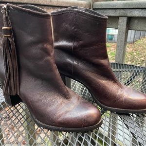 COPY - Ralph Lauren brown leather booties